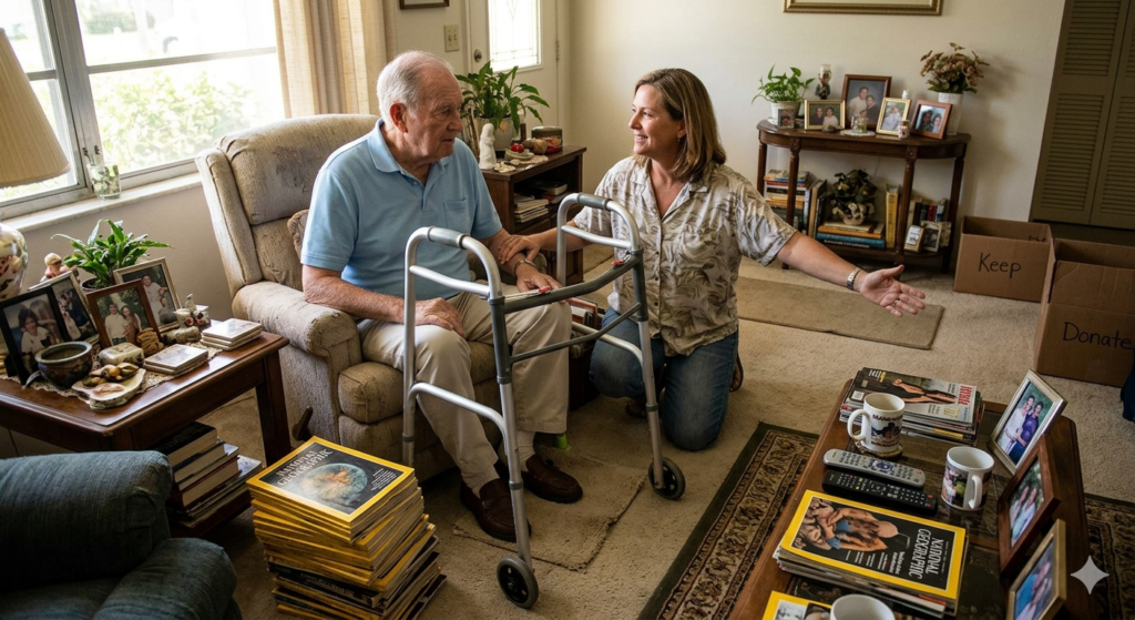Decluttering a Senior’s Home for Safety (Without Causing Emotional Distress) 4 Declustter 7