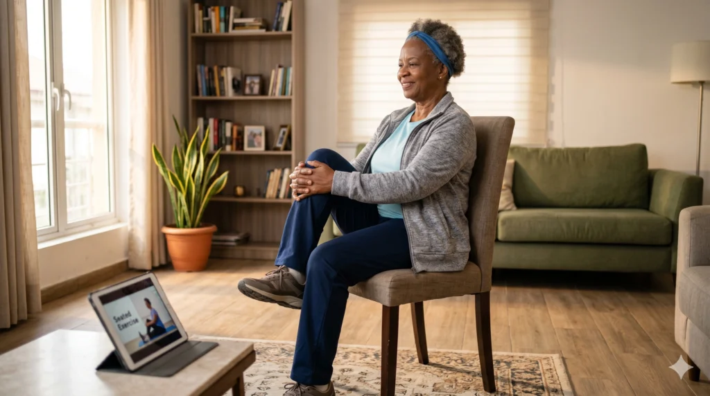 Easy 15-Minute Seated Exercises for Seniors to Maintain Muscle and Prevent Falls 1 Aged 1 Removed