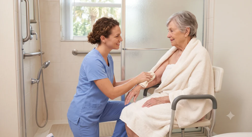 Bathing care for adult 1