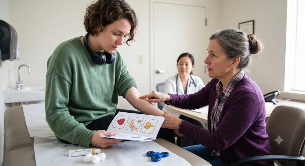 Surviving Medical Appointments: How to Manage Blood Draws and Doctor Visits with Autistic Adults 1 Autism care 4